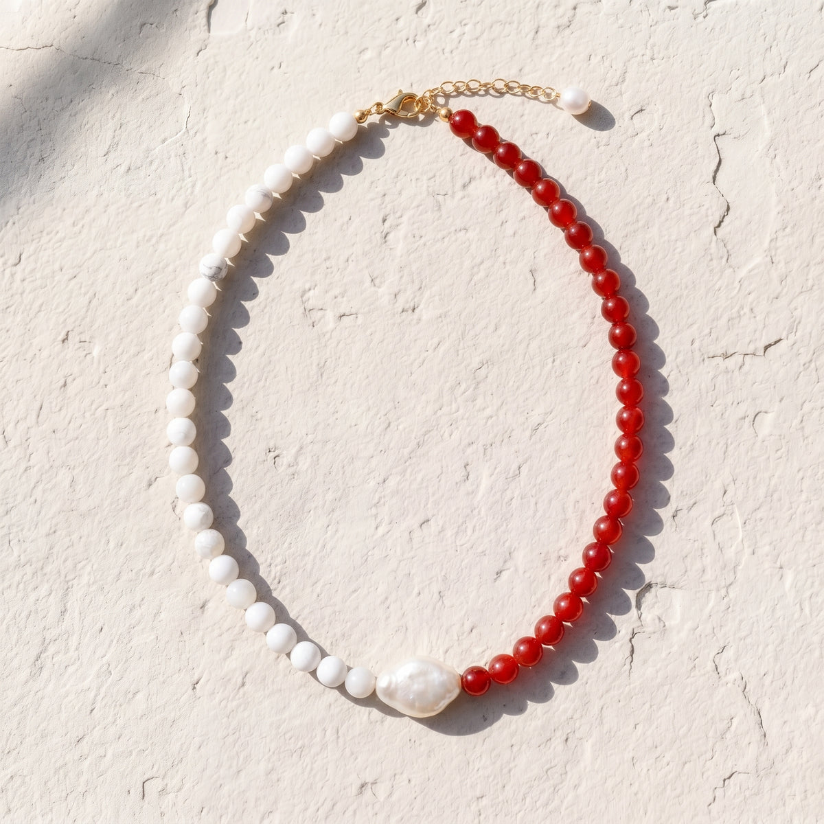 Collana di perle Sakura giapponese con perline