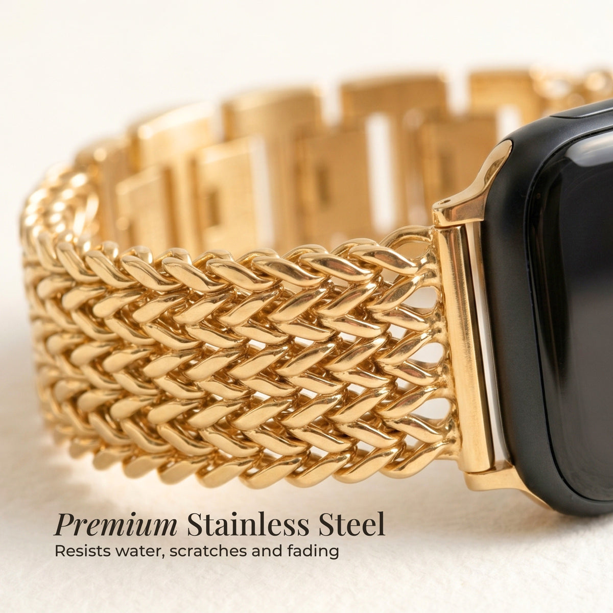 Cinturino di lusso in catena d'oro per Apple Watch