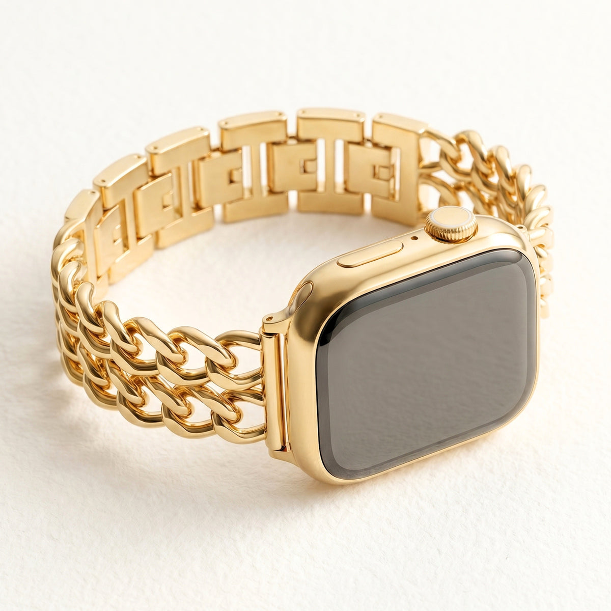 Cinturino di lusso Gold Curve per Apple Watch
