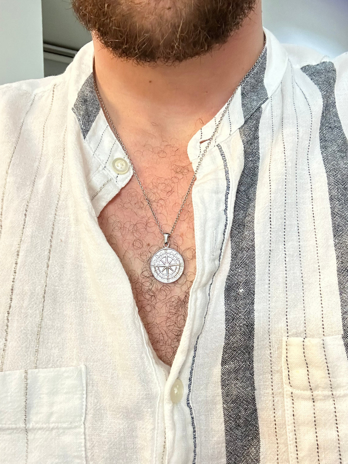 Ciondolo Bussola (Argento)