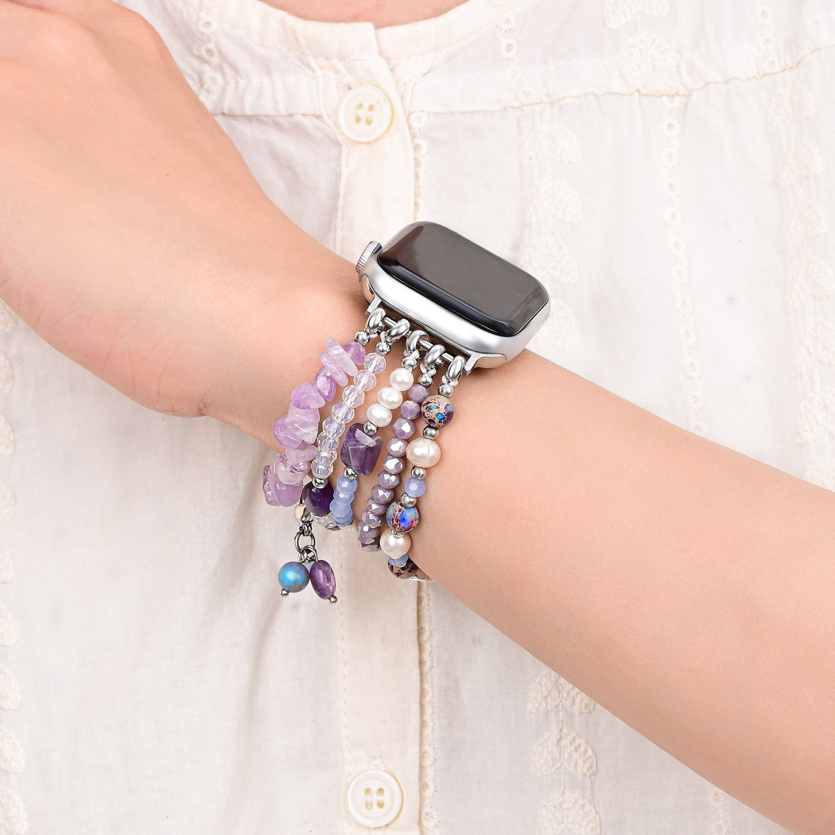 Cinturino Apple Watch elasticizzato Lilac Shoreline