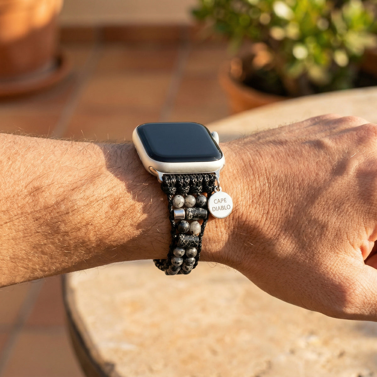 Cinturino Active da uomo in Labradorite per Apple Watch