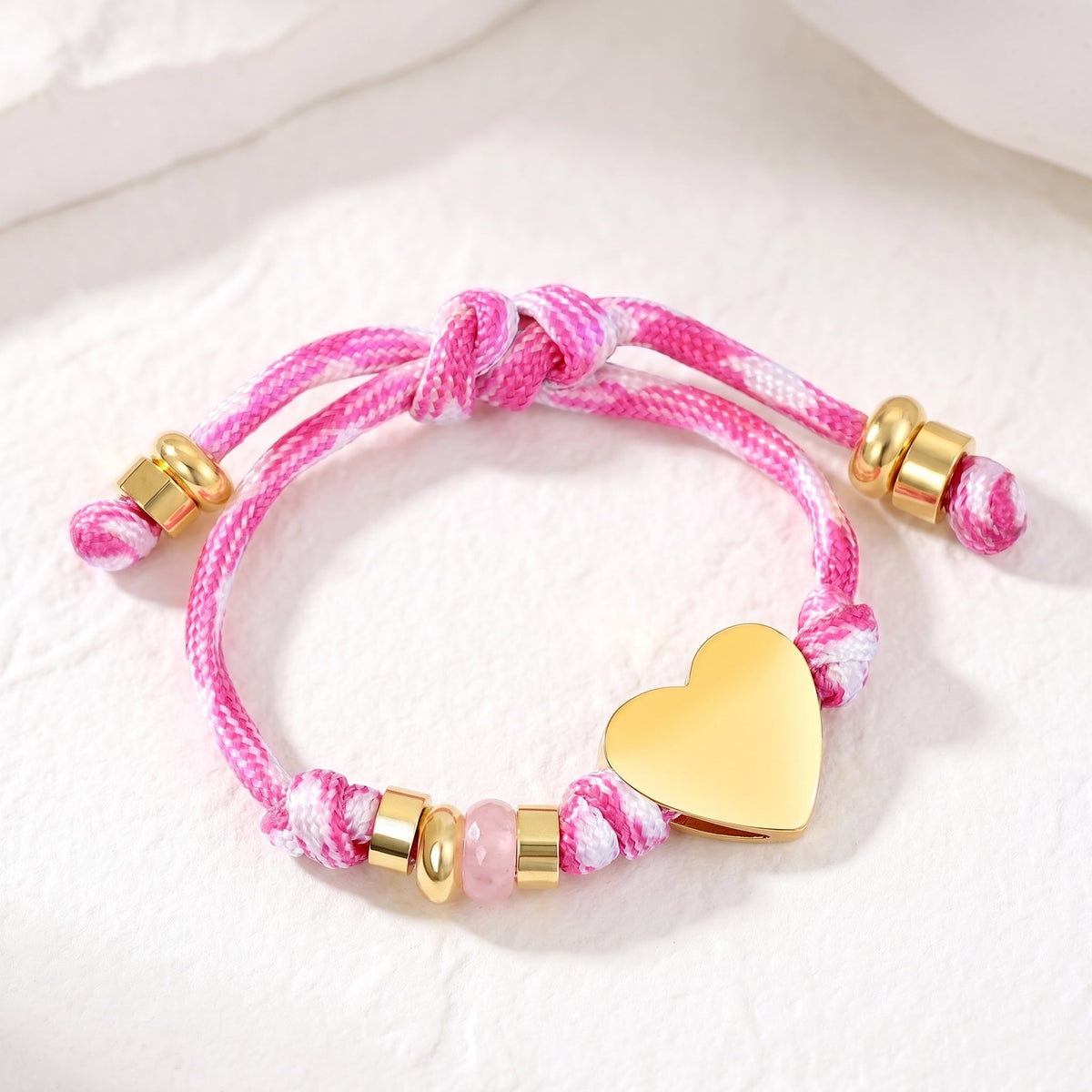 Braccialetto a corda con nodo dell'amore