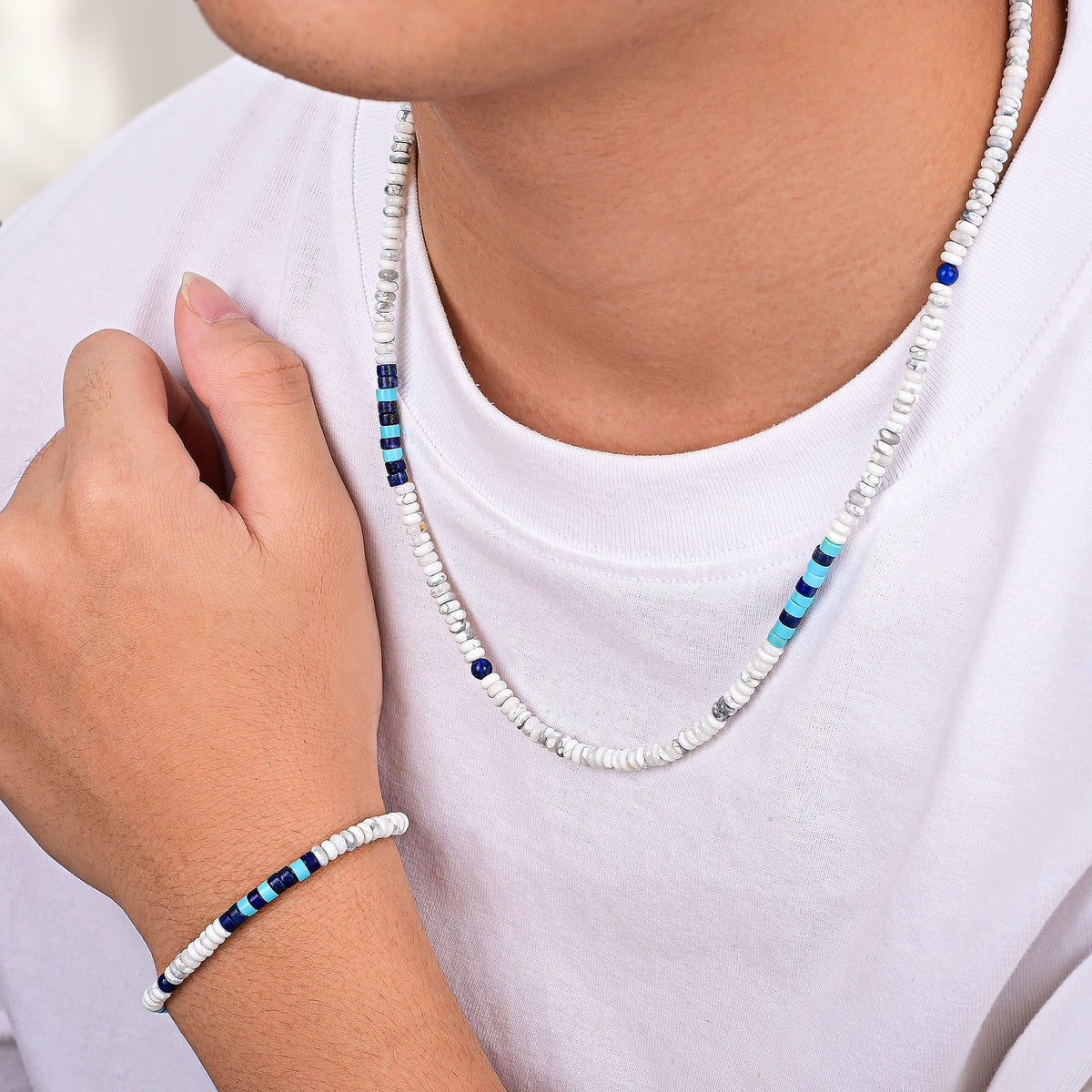 Collana Ocean in Ematite da Uomo