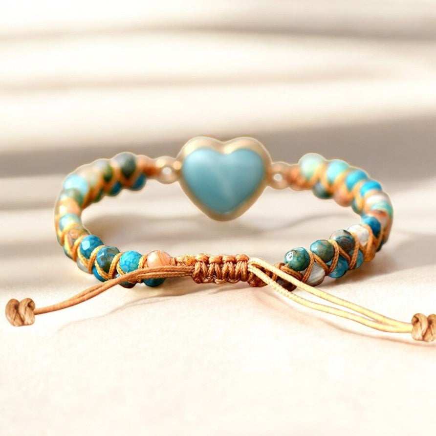 Braccialetto di Protezione all'Amore in Amazonite
