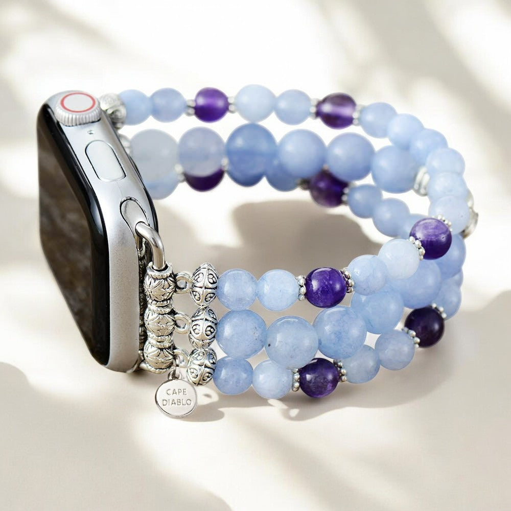Cinturino Apple Watch Aquamarine Love Stretch