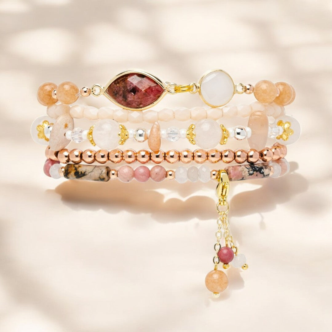 Cinturino elasticizzato Burgundy Rose per Apple Watch