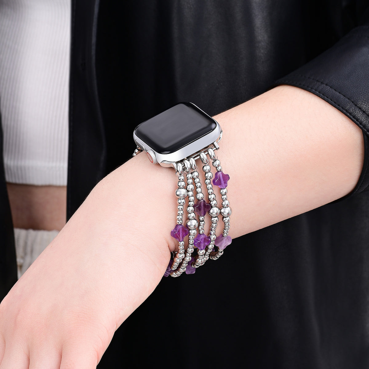 Cinturino Apple Watch Celestial Charm Cross Stretch