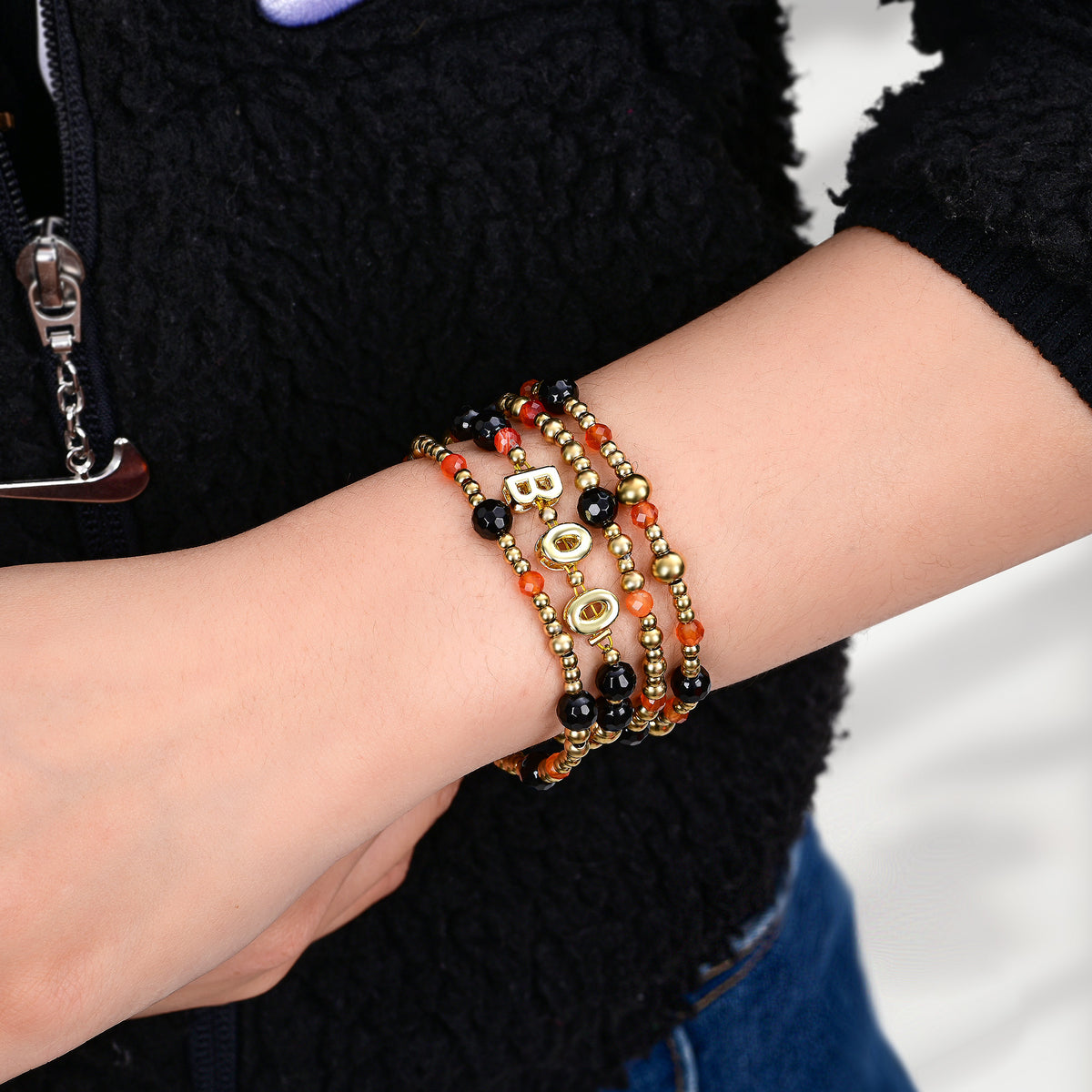Set di Braccialetti Luminosi Spaventosi di Halloween