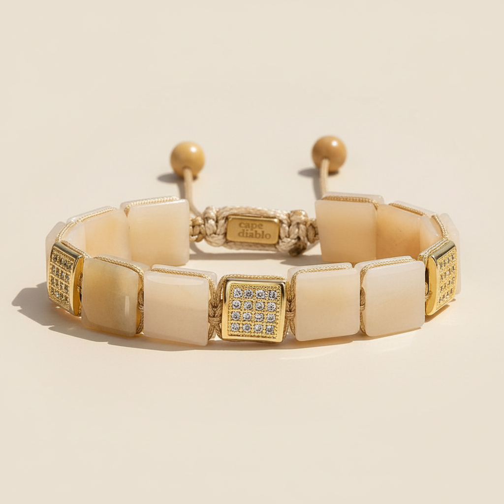 Bracciale da uomo in pietra di sole