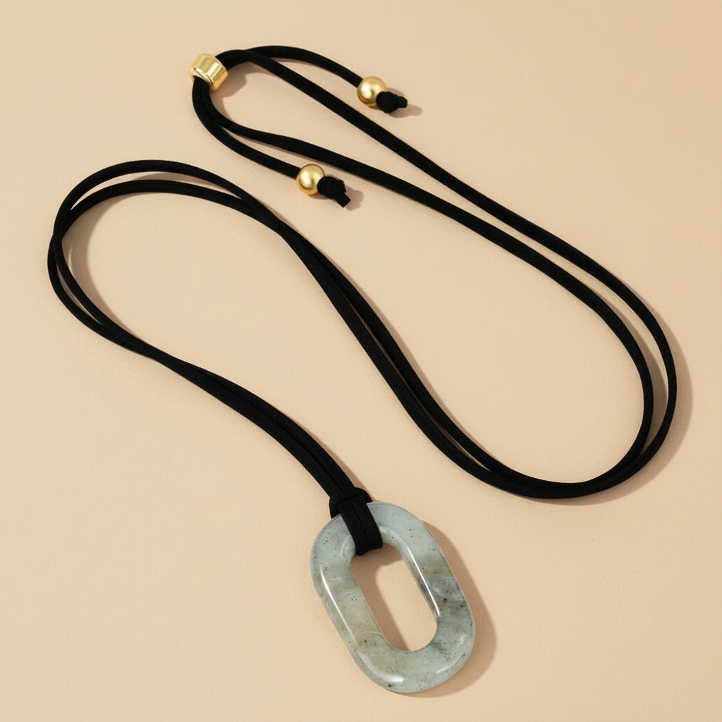 Collana Serenità in Labradorite Scamosciata