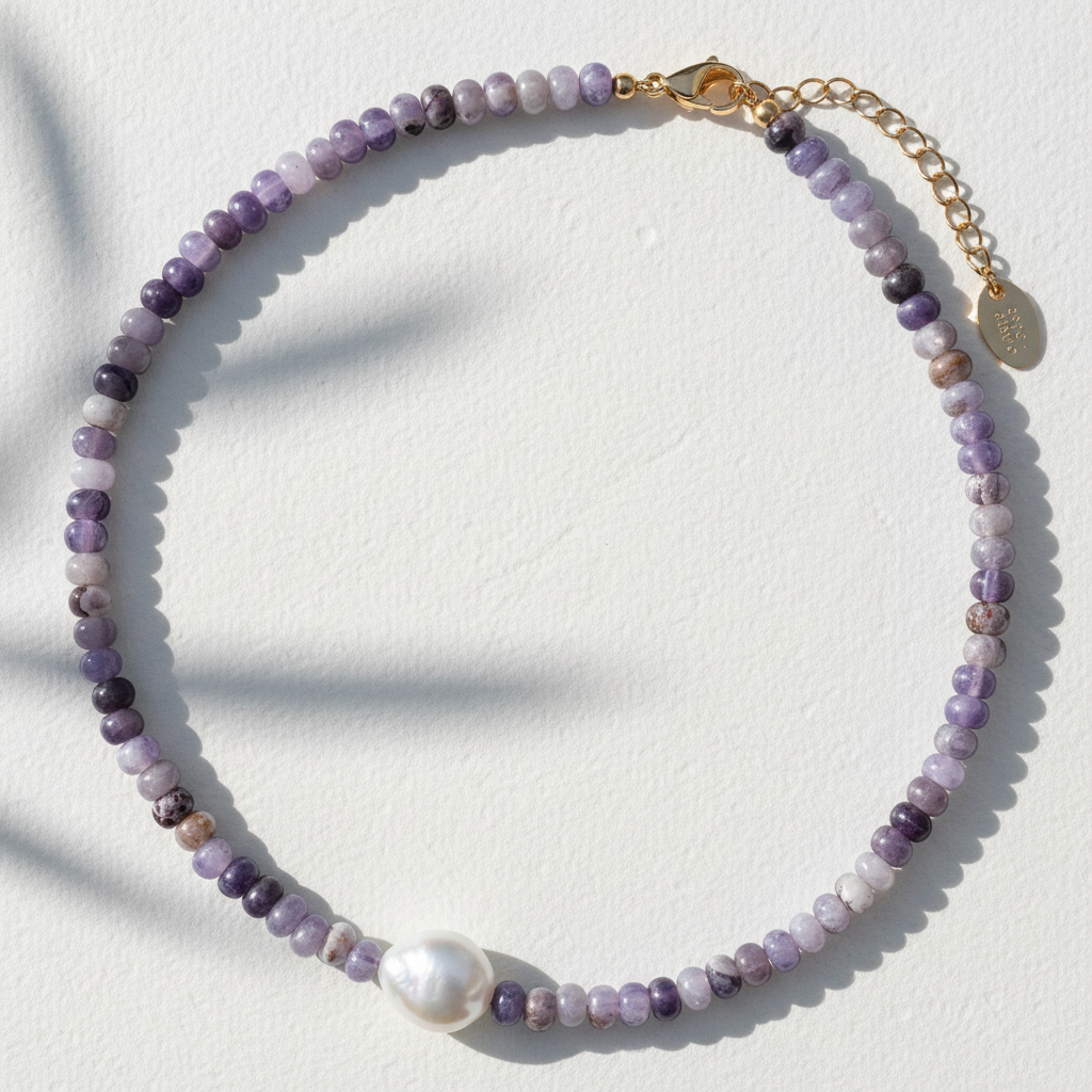 Collana di Perle Amethyst Grace