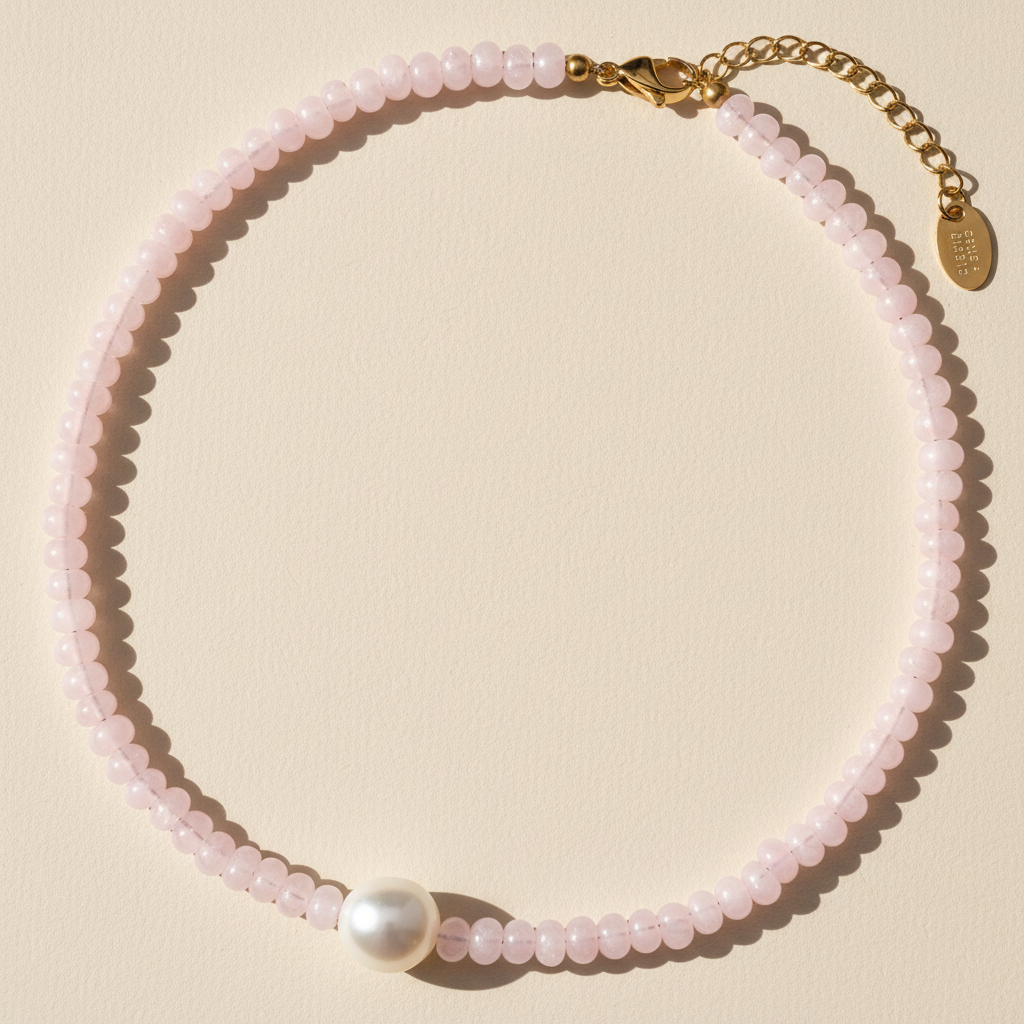 Collana di perle Rose Glow