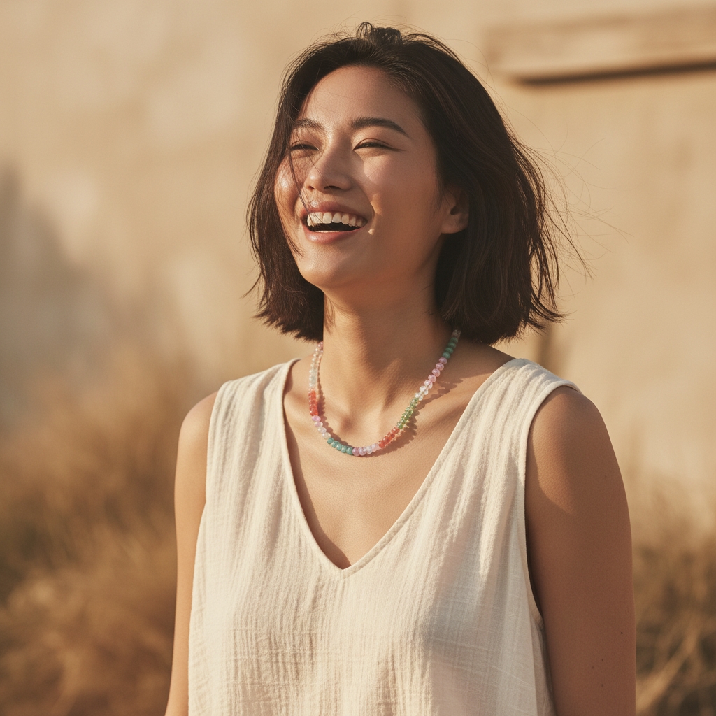 Collana con gemma Aurora