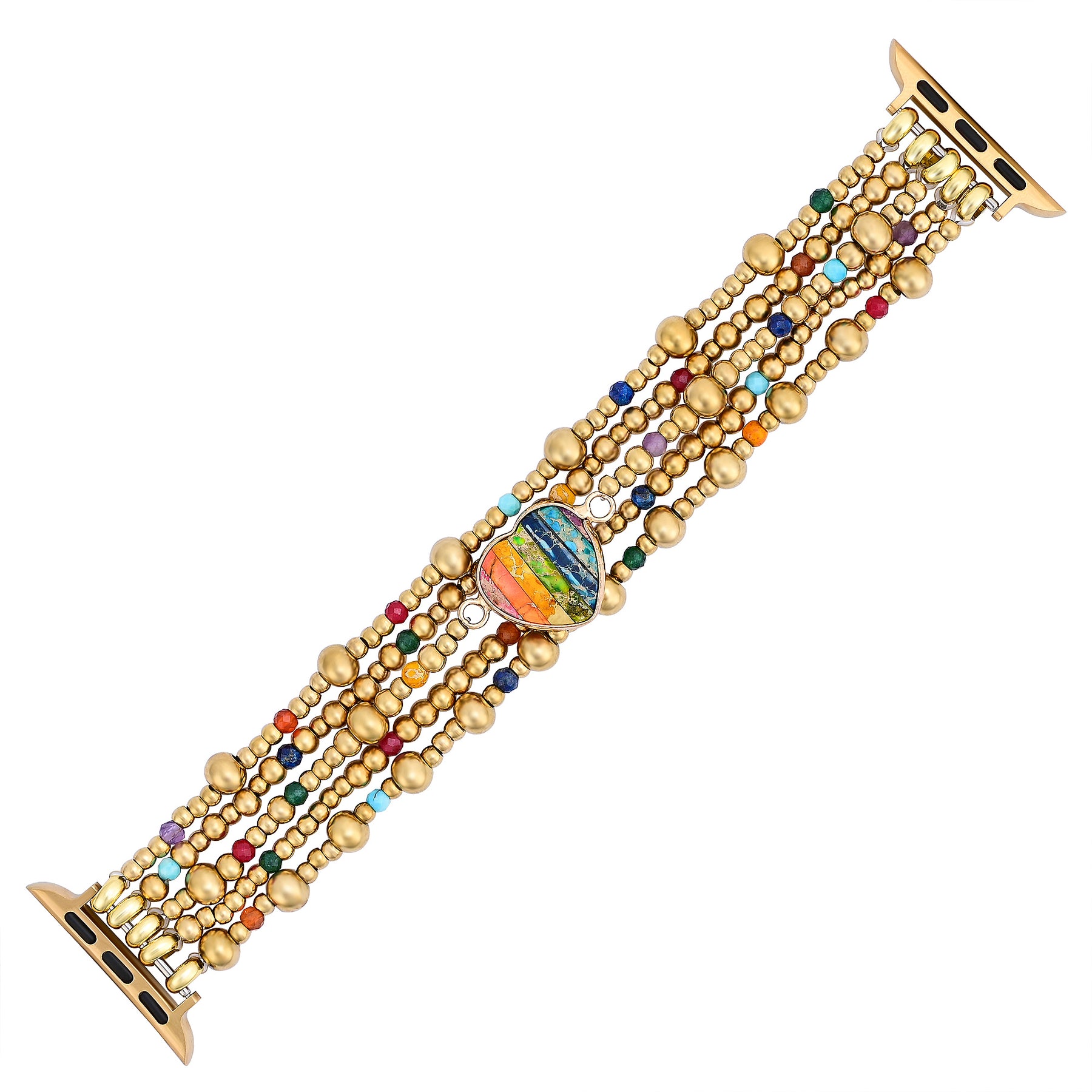 Cinturino Apple Watch Golden Essence Heart Stretch