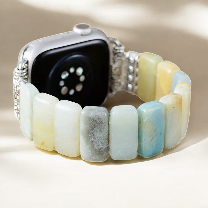 Cinturino Elasticizzato Amazonite Grace per Apple Watch