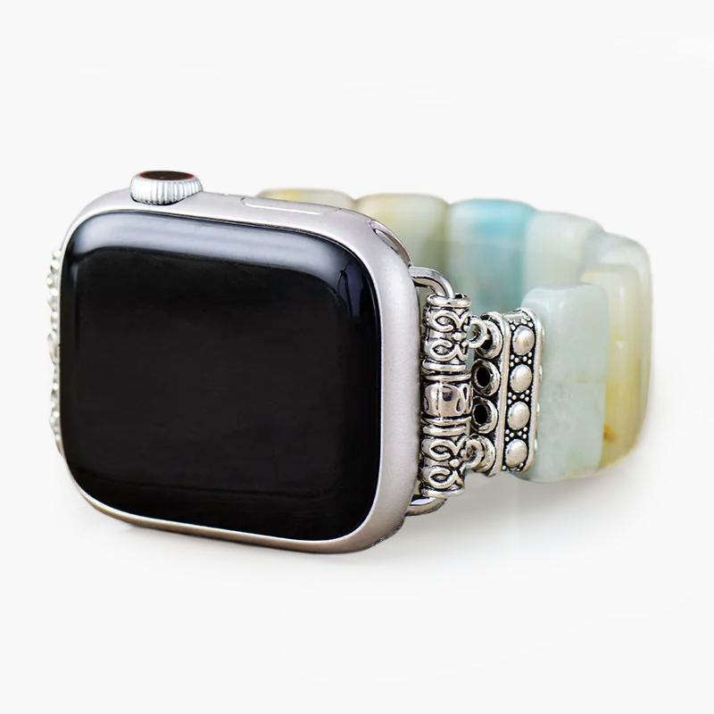 Cinturino Elasticizzato Amazonite Grace per Apple Watch