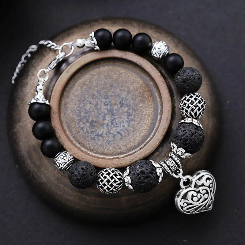 Bracciale Boho Cuore di Mezzanotte