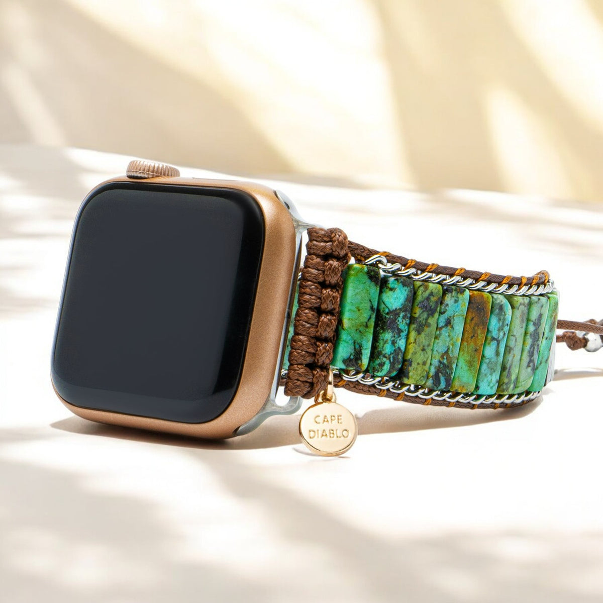 Cinturino per Apple Watch da uomo in turchese africano