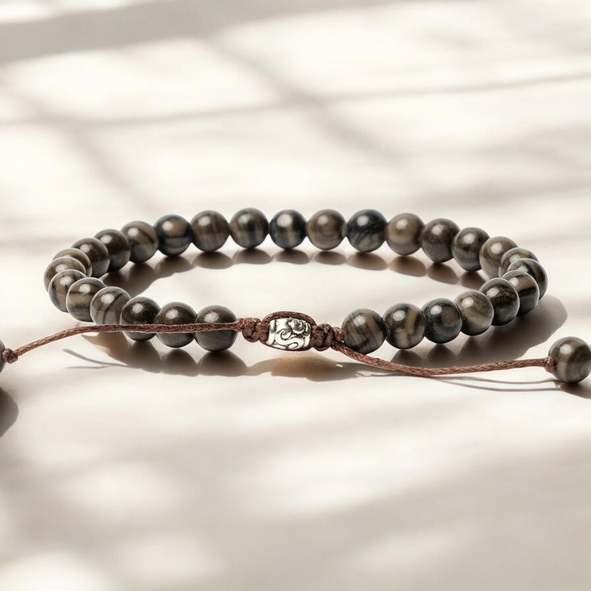 Bracciale in Giada Nera da Uomo