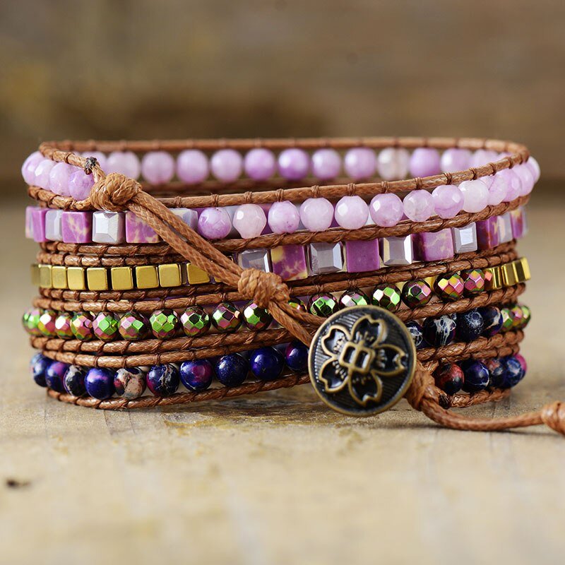 Enchanting Amethyst Wrap Bracelet - Cape Diablo
