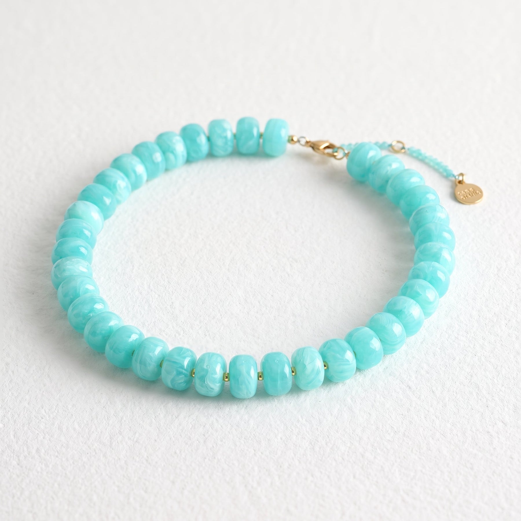 Collana turchese oversize in stile costiero da sogno