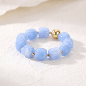 Bracciale massiccio blu azzurro cielo di Azure