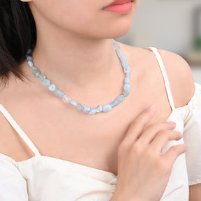 Collana Serenity Acquamarina