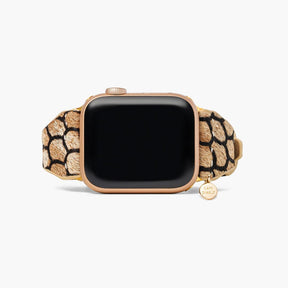 Cinturino per Apple Watch in pelle con squame di mezzanotte