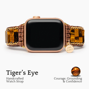 Cinturino per Apple Watch in occhio di tigre feroce