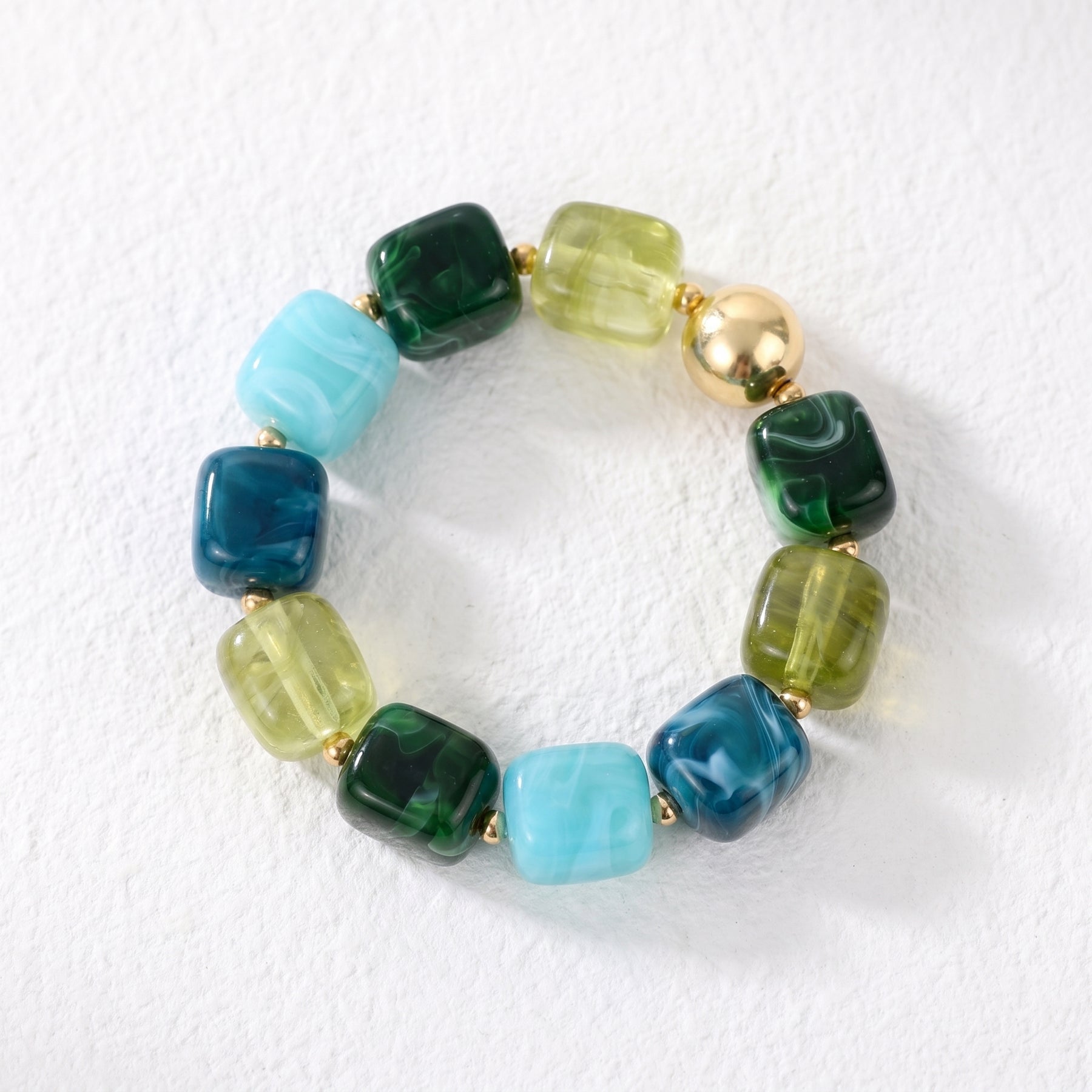 Bracciale vistoso misto “Marea Verdeggiante”