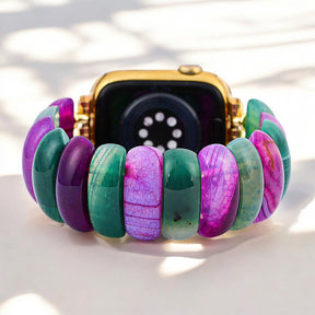 Cinturino elastico Bohemian Jewel Agate per Apple Watch