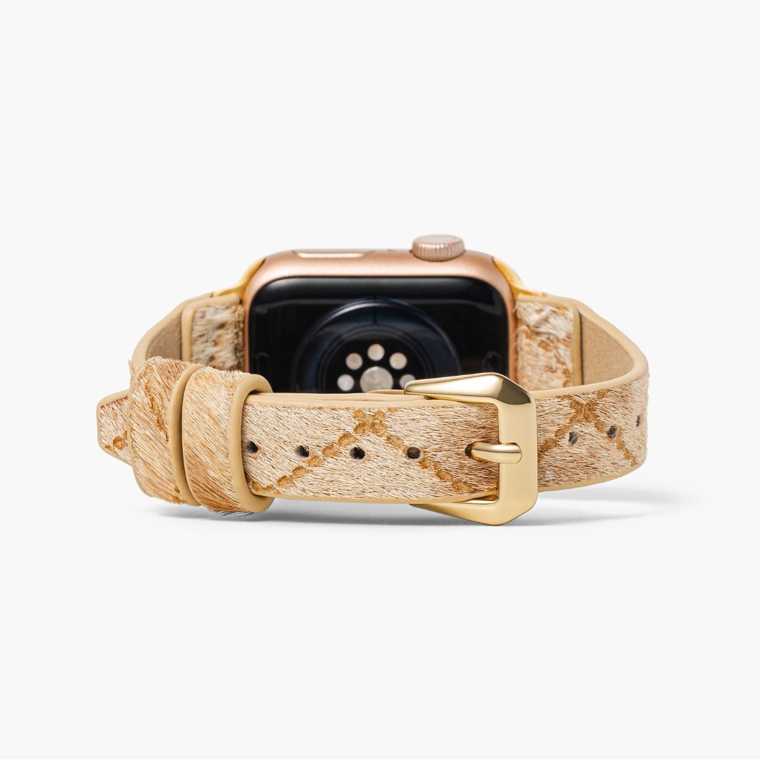 Cinturino per Apple Watch in pelle con tonalità Driftwood