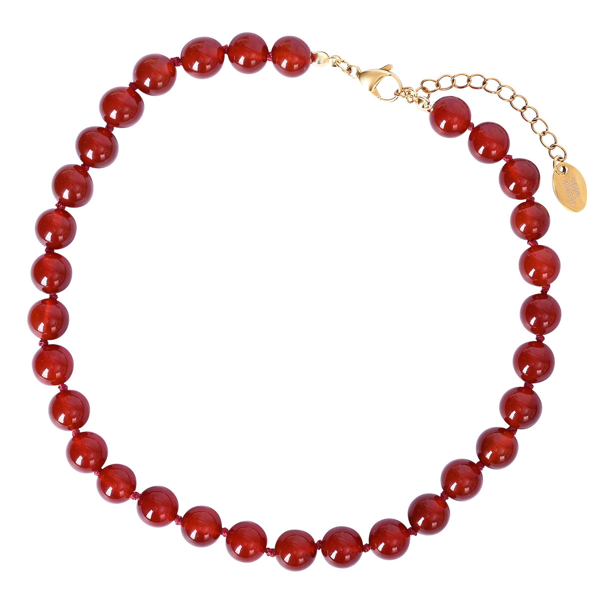 Collana Girocollo in Agata Rossa