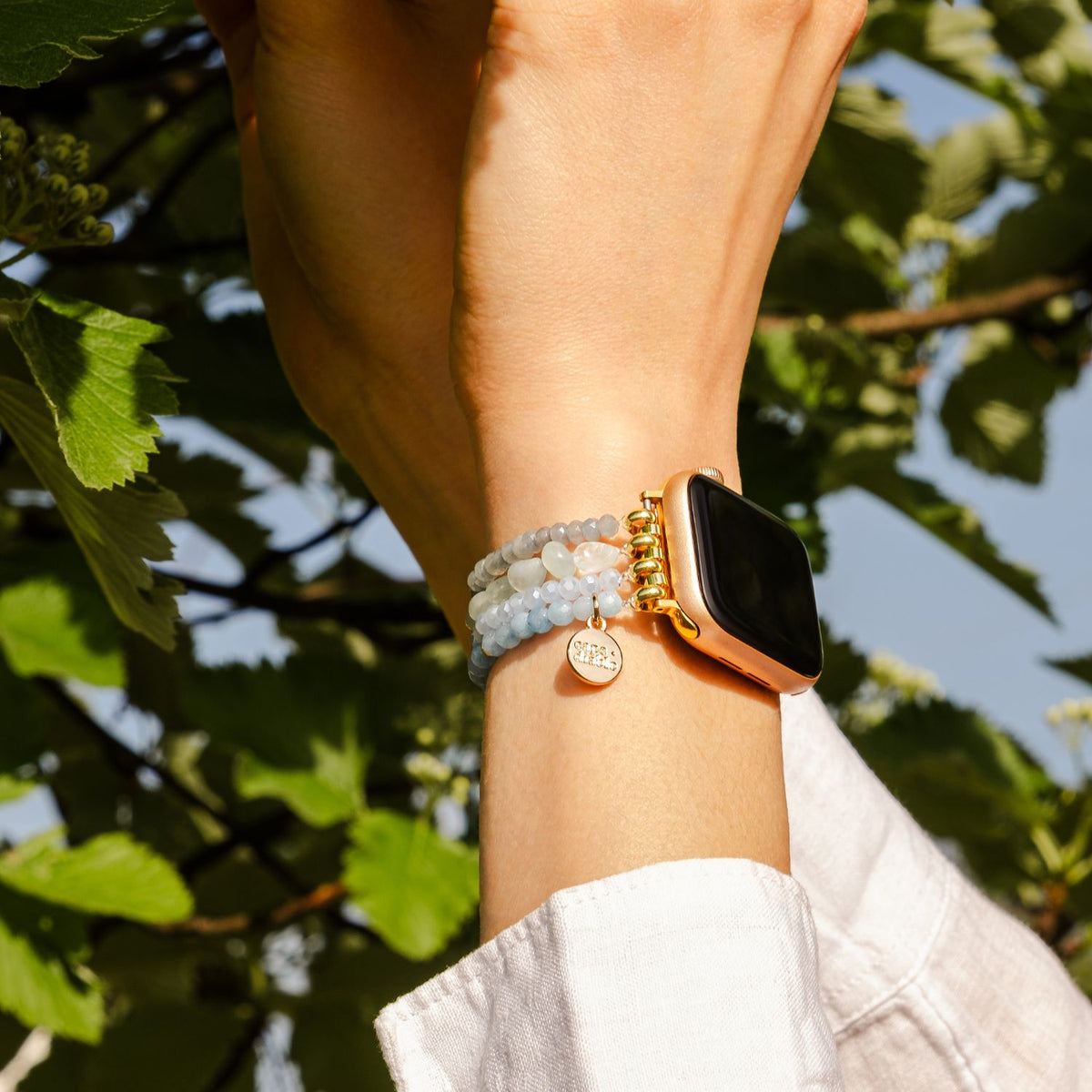 Cinturino Apple Watch in Giada Acquamarina Serenity