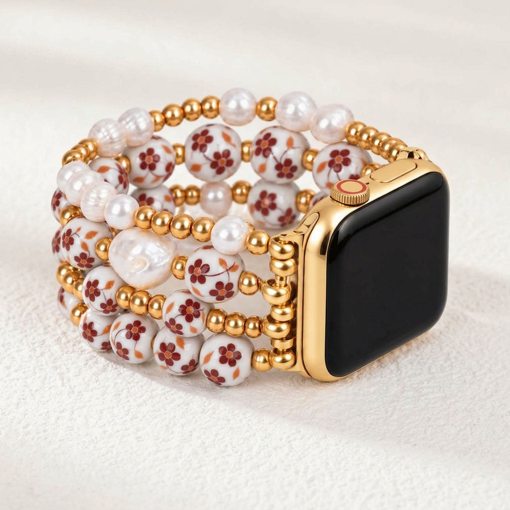 Cinturino Apple Watch Porcelain Garden Autumn Blossom
