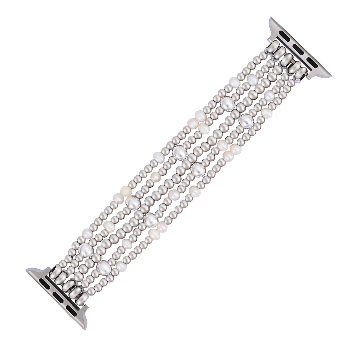 Cinturino Apple Watch elasticizzato con perle scintillanti