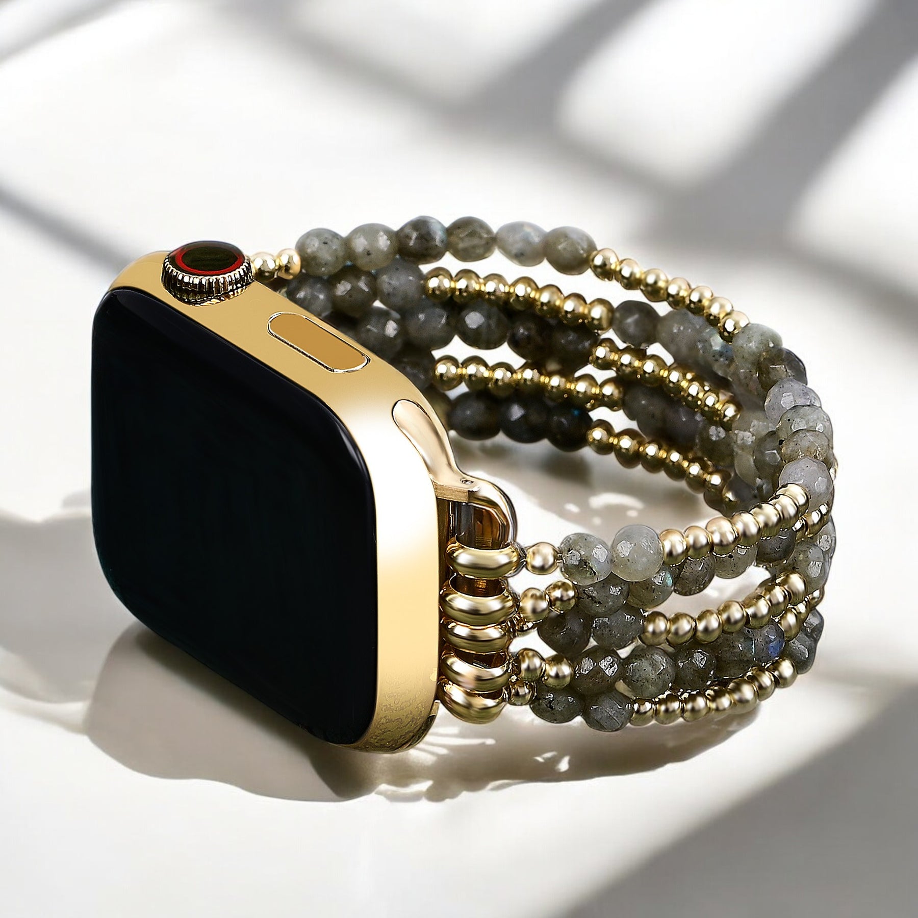 Cinturino elasticizzato magico in labradorite per Apple Watch