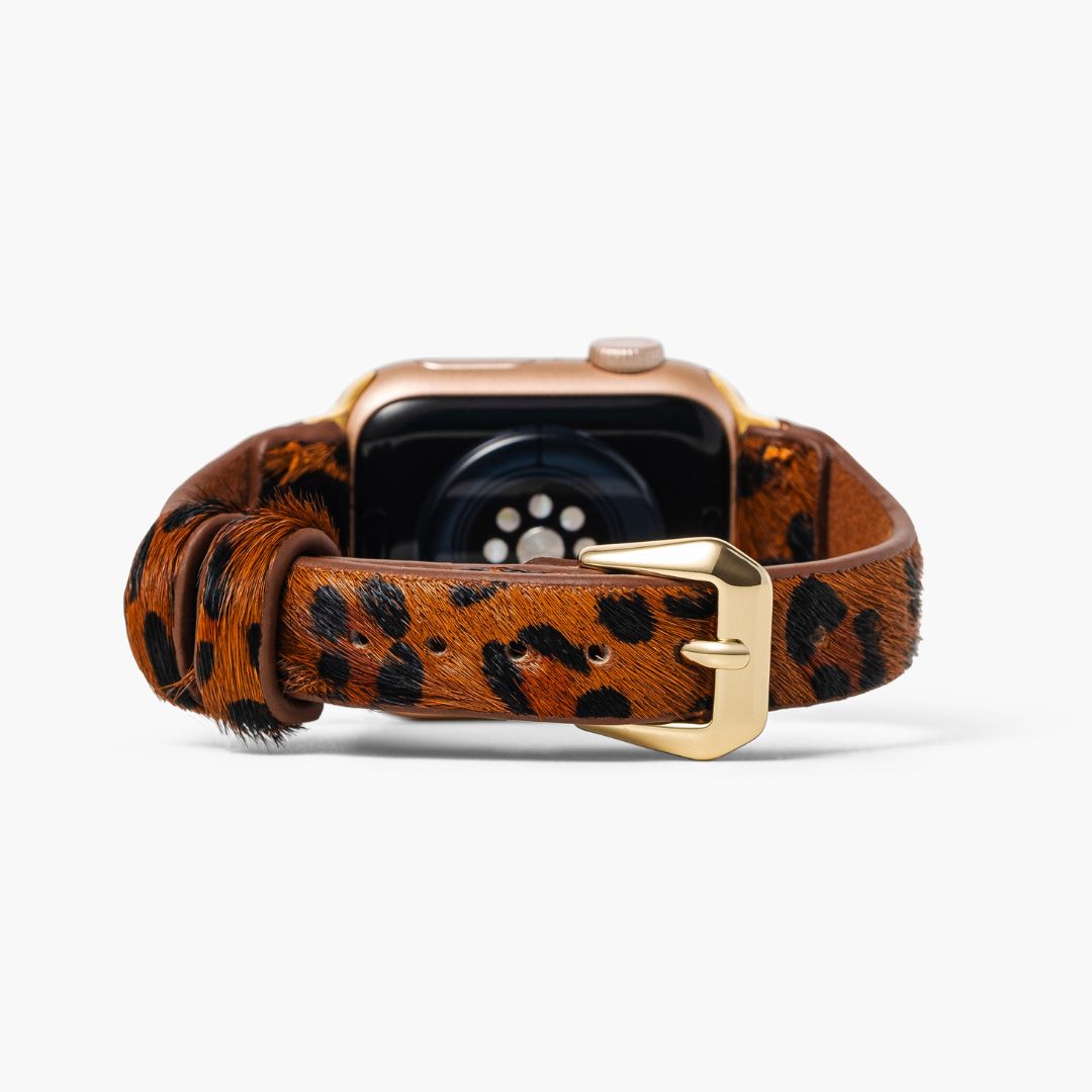 Cinturino Apple Watch in pelle marrone Panthera