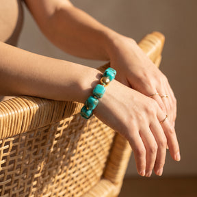 Bracciale vistoso color turchese Haven