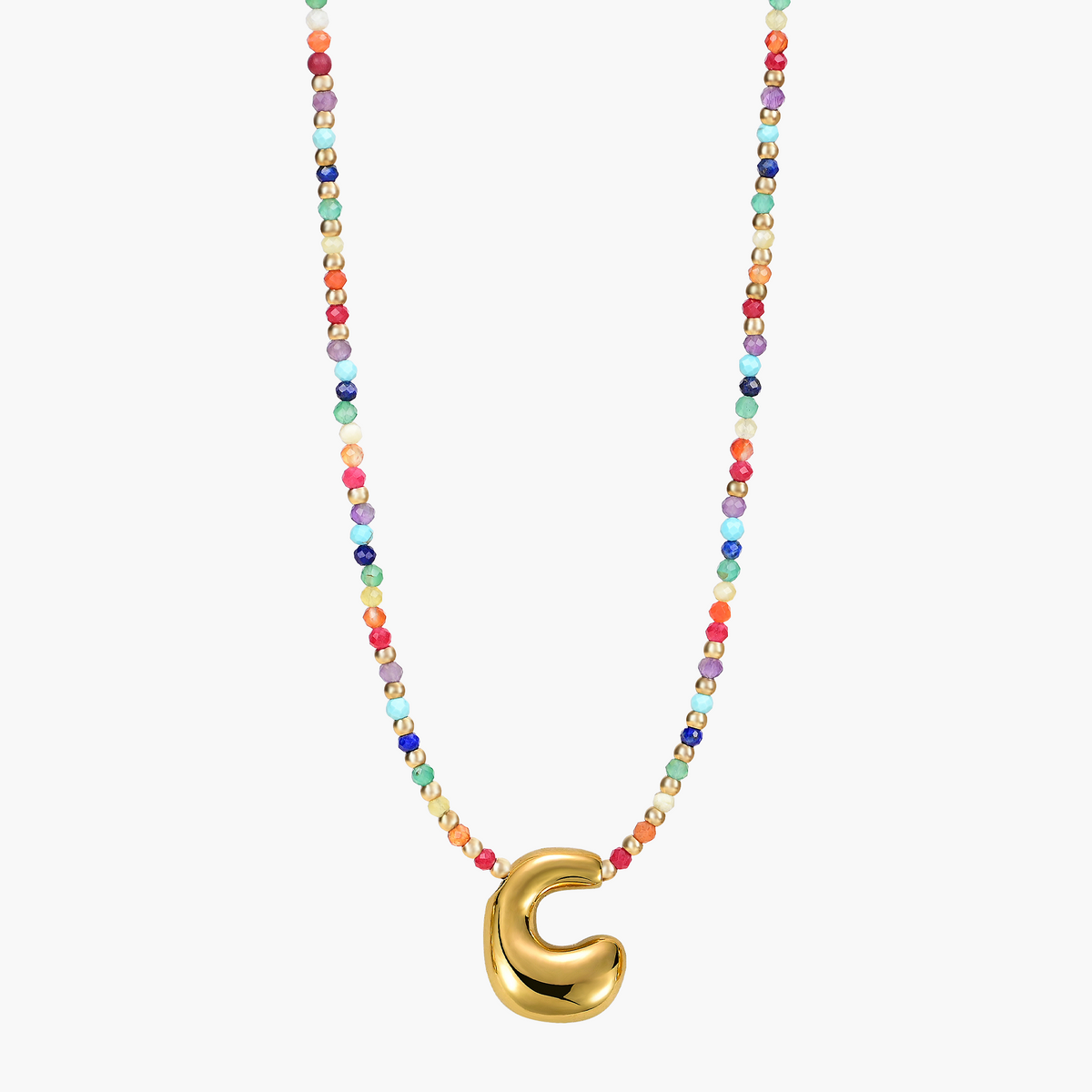 Collana Iniziale Rainbow Bubble