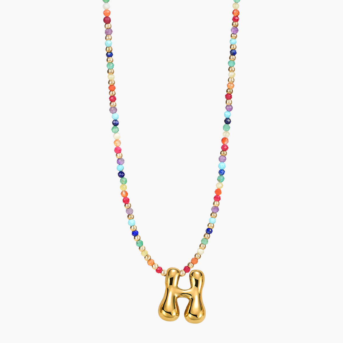 Collana Iniziale Rainbow Bubble