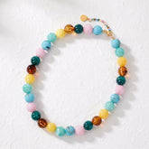 Collana tropicale con perline spesse