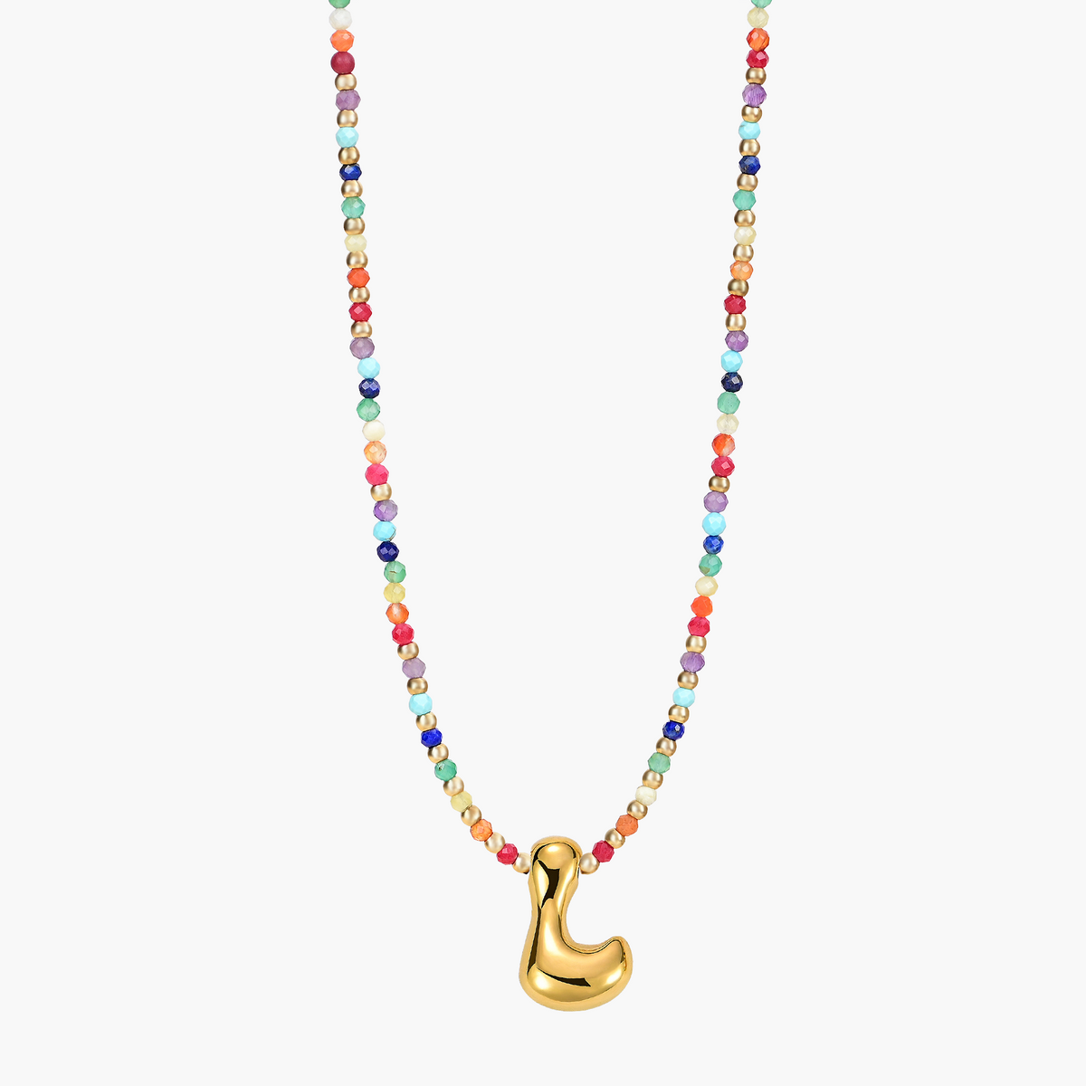 Collana Iniziale Rainbow Bubble