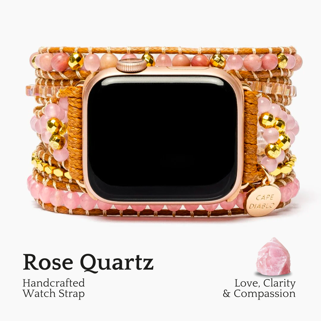 Cinturino Apple Watch in quarzo rosa dorato