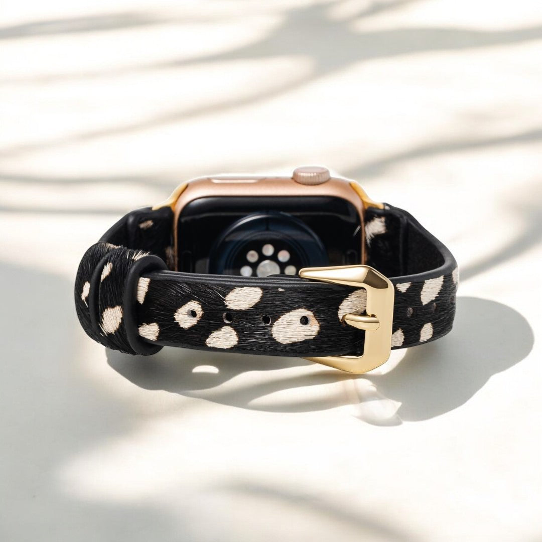 Cinturino Apple Watch in pelle Safari monocromatica