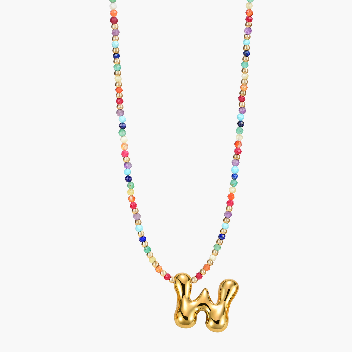 Collana Iniziale Rainbow Bubble