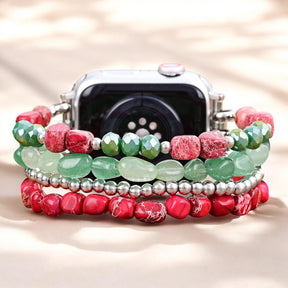 Cinturino Apple Watch Evergreen Silver Elegance di Natale