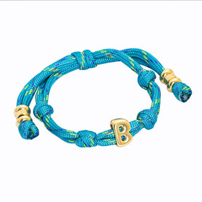Braccialetti con iniziale annodata Bracelets