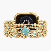 Cinturino Elasticizzato Apple Watch in Amazonite Guaritrice Deliziosa